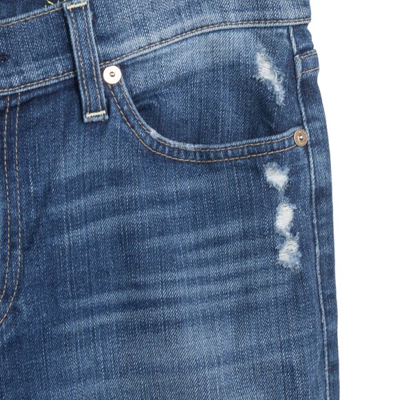 7 For All Mankind The Ankle Skinny Distressed Jeans Size 29 - Picture 7 of 8